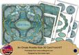 Dusky Teal Snowflake Let It Snow! 3D Rosette 8in Card Kit