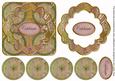 Dpink Multi Mix Celebrate 3D Rosette Decoupage Card Front