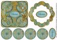 Dusky Teal Multi Mix Success 3D Rosette Decoupage Card Front