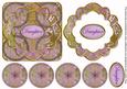 Lilac Multi Mix Daughter 3D Rosette Decoupage Card Front