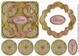 Dpink Multi Mix Queen 3D Rosette Decoupage Card Front