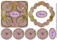 Lilac Multi Mix Auntie 3D Rosette Decoupage Card Front