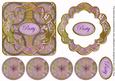 Lilac Multi Mix Party 3D Rosette Decoupage Card Front