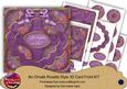 Dpurple Sweetpea Life Begins at 60! 8in 3D Rosette Kit