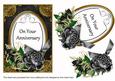 Black Rose Anniversary Oval 7x5in Floral Step by Step