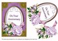 Lilac Rose Anniversary Oval 7x5in Floral Step by Step