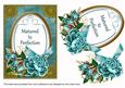 Teal Rose Matured to Perfection 7x5in Oval Step by Step