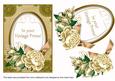 Cream Rose Vintage Prime 7x5in Oval Step by Step
