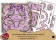 Lilac Oriental Fern 18th Birthday 3D Rosette 8in Card Kit
