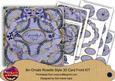 Blue Oriental Fern Especially for You 3D Rosette 8in Kit