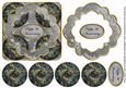 Black Oriental Fern 5th Anniversary 3D Rosette Step by Step