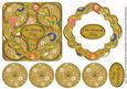 Gold Oriental Flower 18th Birthday 3D Rosette Step by Step