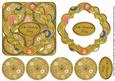 Gold Oriental Flower 30th Birthday 3D Rosette Step by Step