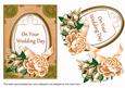 Peach Rose Your Wedding Day 7x5in Floral Step by Step