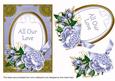 Pale Blue Rose All Our Love 7x5in Floral Step by Step