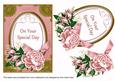 Pink Rose Special Day 7x5in Floral Step by Step