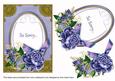 Dark Blue Rose So Sorry 7x5in Floral Step by Step