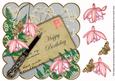 Pink Grey Fushcia Happy Birthday 8in Scallop Step by Step