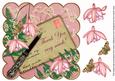 Pale Pink Fushcia Thank You 8in Scallop Step by Step