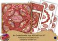 Red Oriental Flower 90 Years Young 8in Rosette Cf Kit