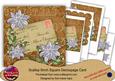 Silver Poinsettia Vtea Across Miles 8in Xtreme Decoupage Kit