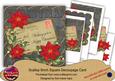 Red Poinsettia Bk Wishing Christmas 8in Xtreme Decoupage Kit