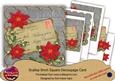 Red Poinsettia Si Wishing Christmas 8in Xtreme Decoupage Kit
