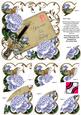 Pale Blue Roses 35 Today Ink Saver 6in Duo Corner Stacker