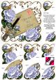 Pale Blue Roses 95 Today Ink Saver 6in Duo Corner Stacker