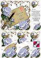 Pale Blue Roses 100 Today Ink Saver 6in Duo Corner Stacker