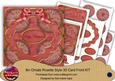Dred Holly Happy Christmas 8in Rosette Cf Kit