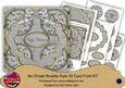 Silver Holly Happy Christmas 8in Rosette Cf Kit