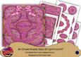 Cerise Holly Seasons Greetings 8in Rosette Cf Kit