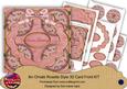 Red Holly Seasons Greetings 8in Rosette Cf Kit