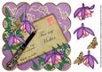 Lilac Fuchsia for My Mother 8in Scallop Step by Step