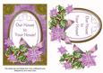 Lilac Poinsettia Our House to Yours Oval 7x5 Step by Step