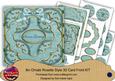 Duskyteal Holly Seasons Greetings 8in Rosette Cf Kit