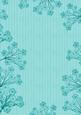 Teal Stripe Blossom Edge A4 Backing Paper