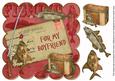 Red Fishing for My Boyfriend 8in Decoupage Step by Step