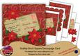 Red Poinsettia Across the Miles 8in Xtreme Decoupage Kit