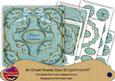 Dusky Teal Holly Magical Christmas 8in Rosette Cf Kit