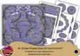 Dark Blue Holly Seasons Greetings 8in Rosette Cf Kit