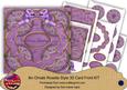 Purple Holly Seasons Greetings 8in Rosette Cf Kit