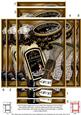 Aftershave 40th Birthday Gift Set 7x5in Spiral Edge Stacker