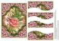 Pink Butterfly Rose Ornate 7x5in Swirvey Top Bottom Stacker