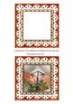 Christmas Lantern R Anglaise 5in Card Front and Shaker Frame