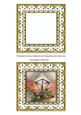 Christmas Lantern g Anglaise 5in Card Front and Shaker Frame
