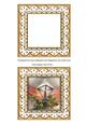 Christmas Lantern P Anglaise 5in Card Front and Shaker Frame