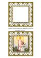 Candle Angel Anglaise 5in Card Front and Shaker Frame