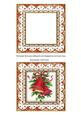 Christmas Bells Anglaise 5in Card Front and Shaker Frame